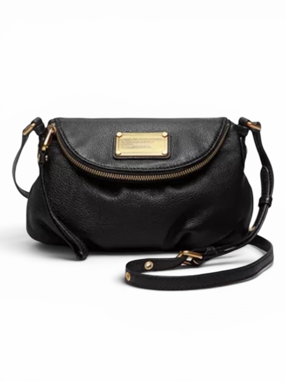 Marc Jacobs Classic Q Mini Natasha Genuine Pebble Leather Shoulder Bag